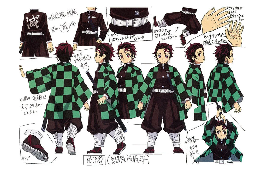 Tanjiro's Ichimatsu Checkered Pattern